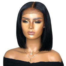 Load image into Gallery viewer, 13x4 Straight Lace Frontal Bob Wig (Pre Plucked Bleached Knots with (150%-180%).