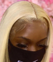 Load image into Gallery viewer, Ashy Grey Blonde Human Hair Lace Front Wig .
