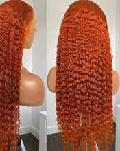 Load image into Gallery viewer, 13x6 Lace Front Deep Wave (Ginger Orange) Human Hair Wig.
