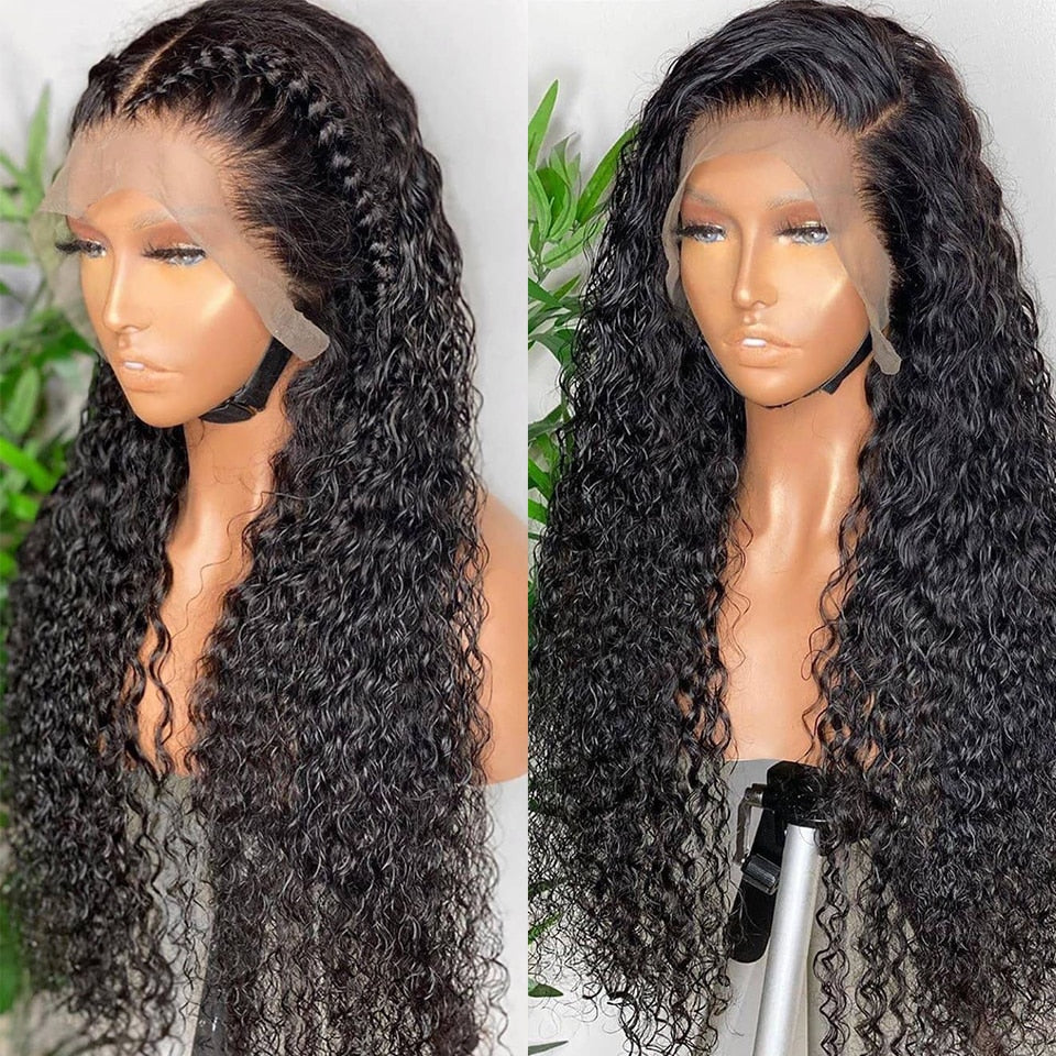 13x4 Lace Frontal Water Wave Prep-lucked Human Hair Wig.